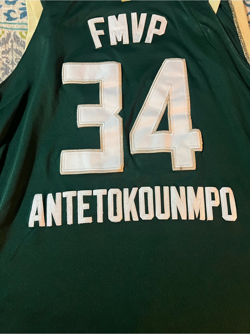 Nike Milwaukee Bucks Dark Green #34 Basketball Jersey 3XL fits like a 2XL - Picture 7 of 9
